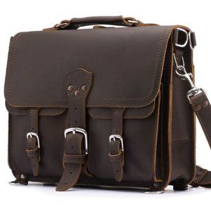 Saddleback Leather Thin Front Pocket Briefcase NWT